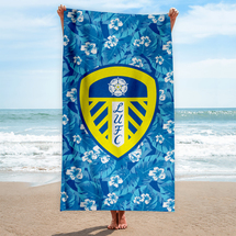 Leeds United Football Club HAWAIIAN CREST TOWEL BLUE