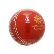 Lancashire Cricket Club Red Rose Leather Ball