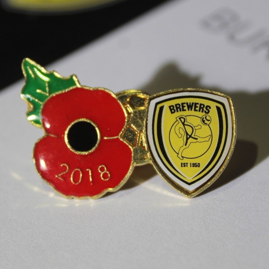 Poppy Pin Badge Burton Albion Fc The Online Shop