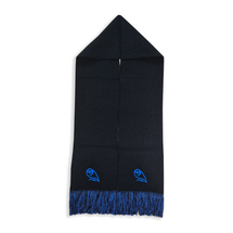  Chunky Knit 3D Scarf Black