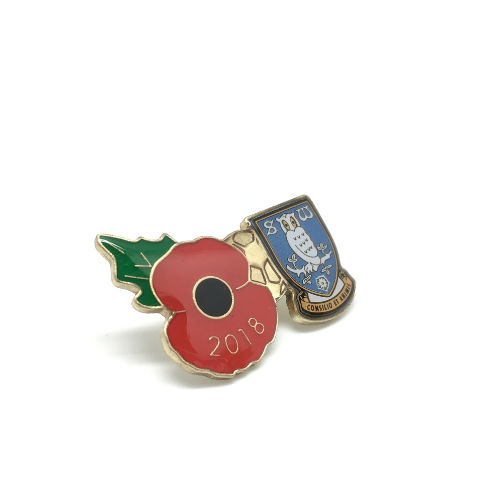 SWFC Poppy Lapel Badge - Sheffield Wednesday Football Club